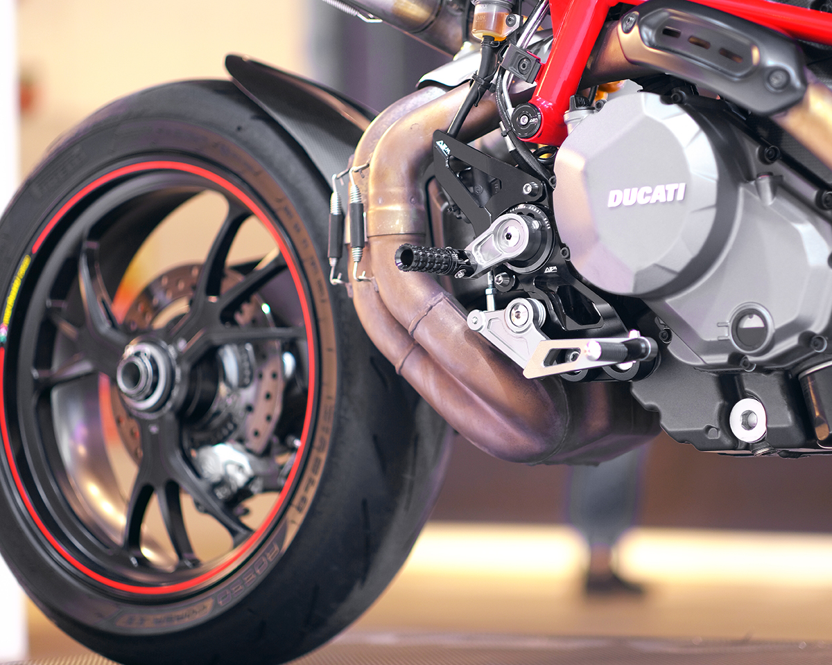 AEM FACTORY Billet rearset kit 'Adventure' for Ducati Hypermotard 950 AEM FACTORY Billet rearset kit 'Adventure' for Ducati Hypermotard 950